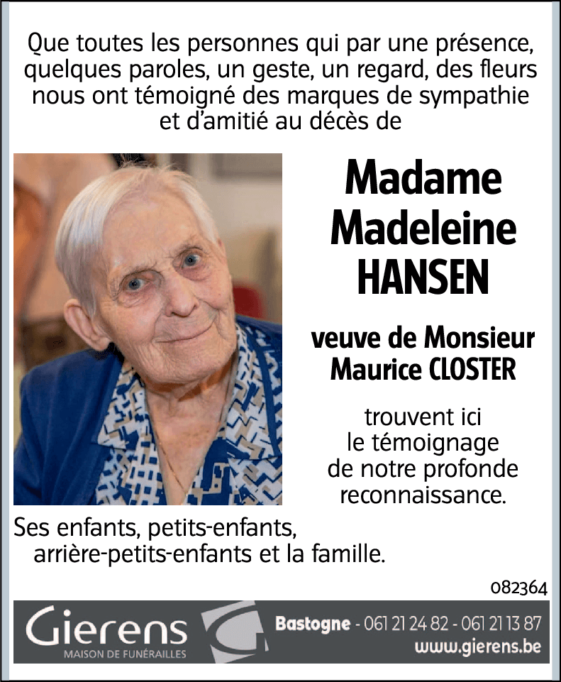 Madeleine HANSEN