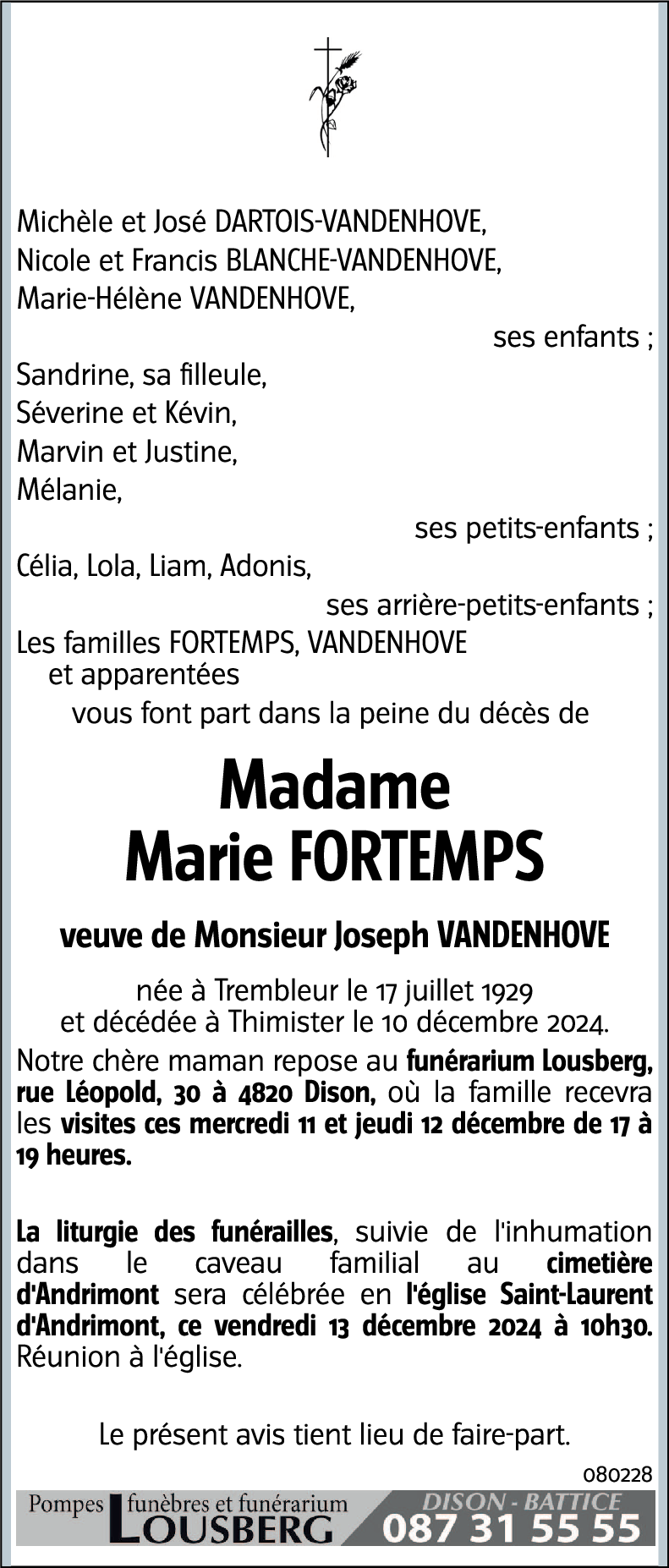 Marie FORTEMPS
