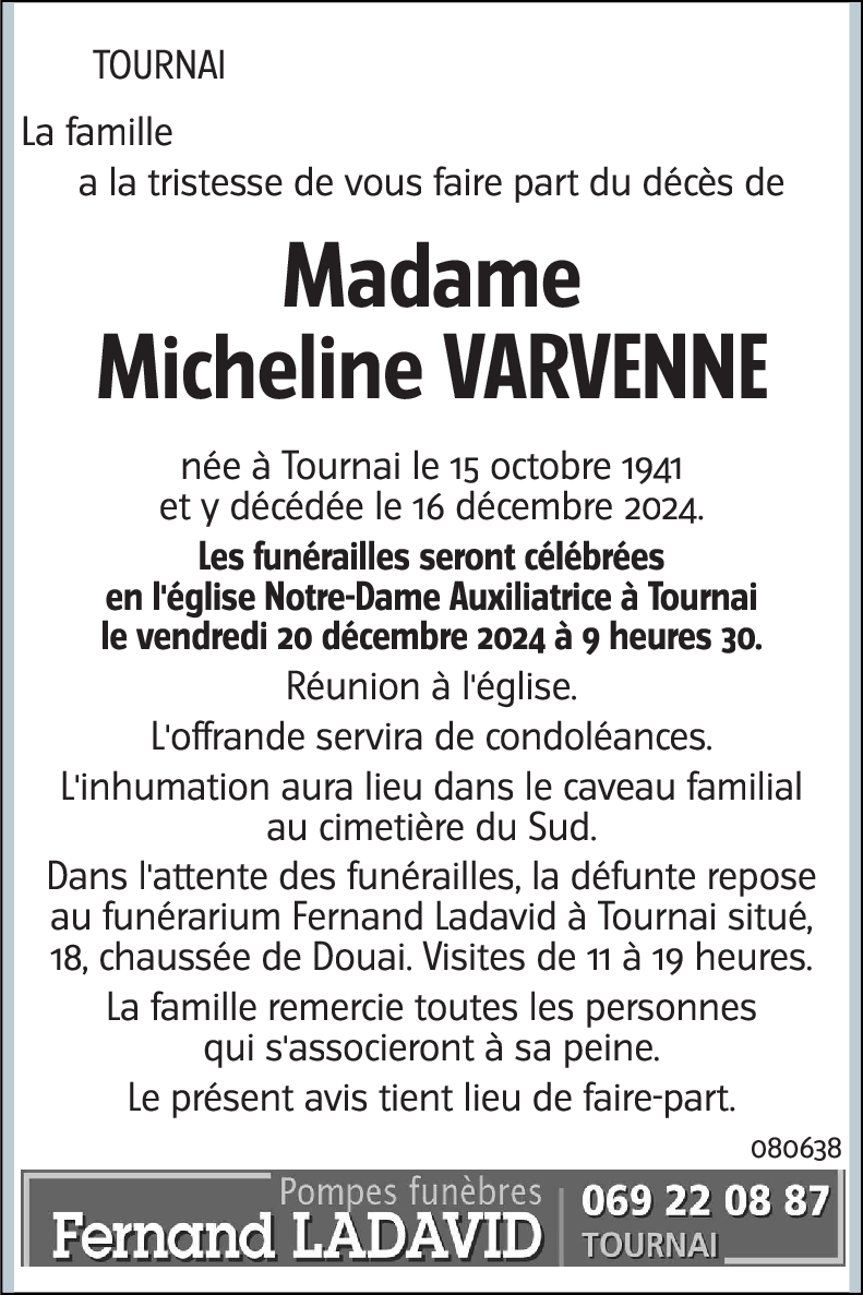 Micheline VARVENNE