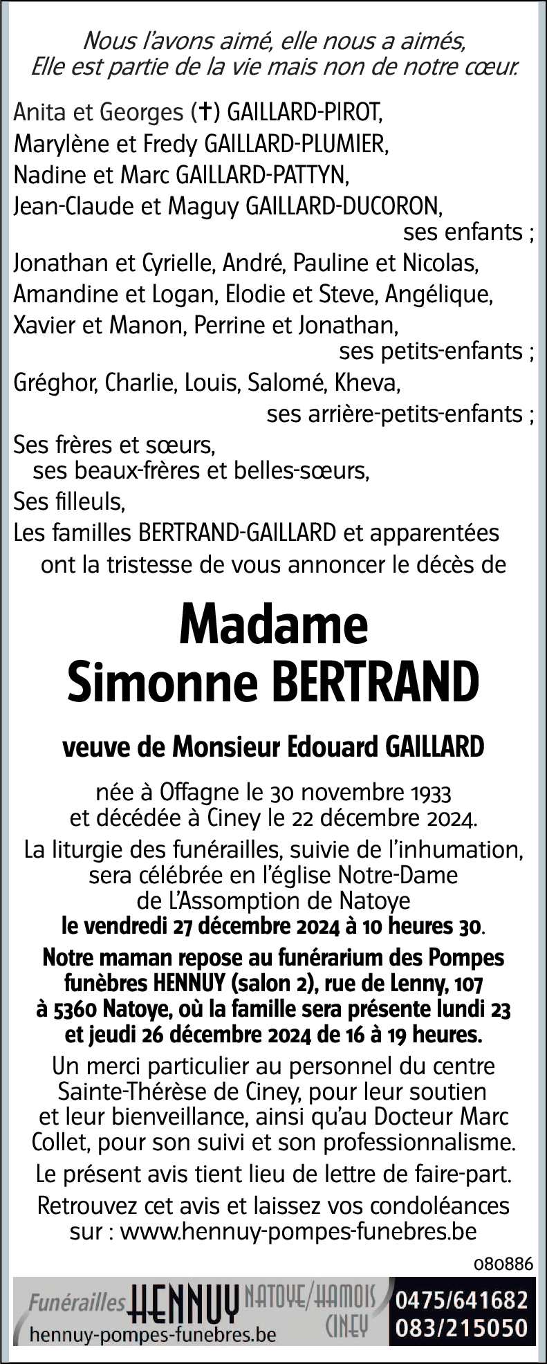 Simonne BERTRAND