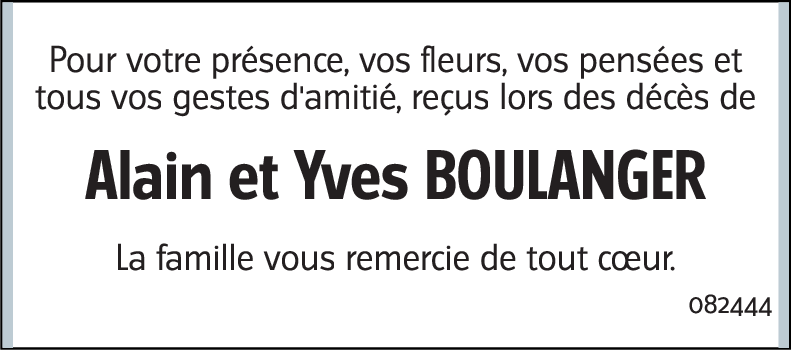 Alain et Yves BOULANGER
