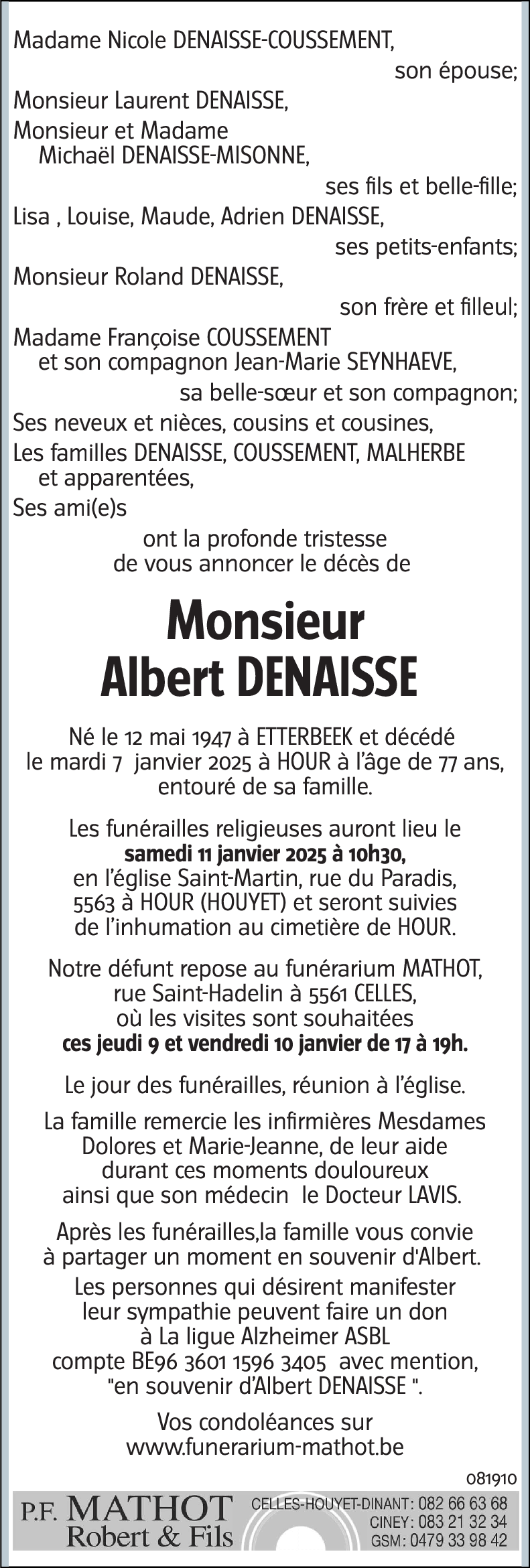 Albert DENAISSE