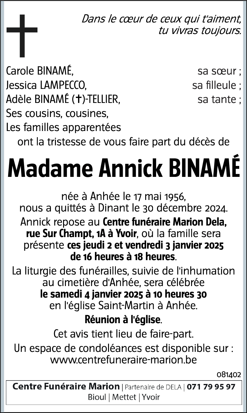 Annick BINAME