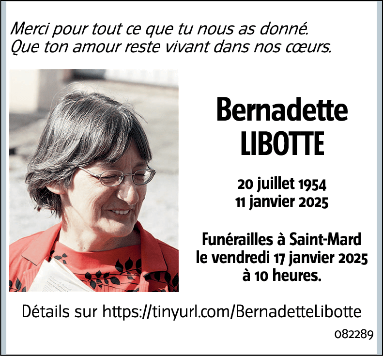 Bernadette LIBOTTE