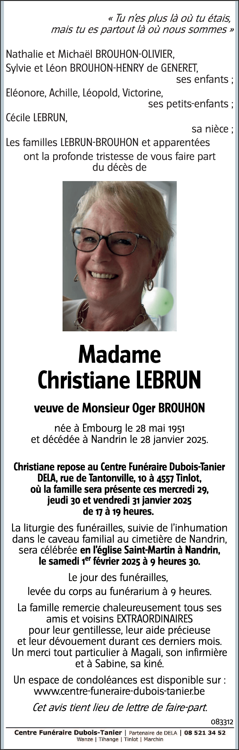 Christiane LEBRUN