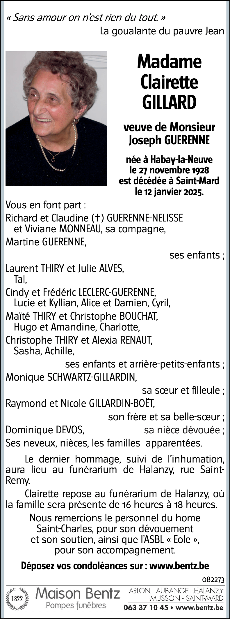 Clairette GILLARDIN