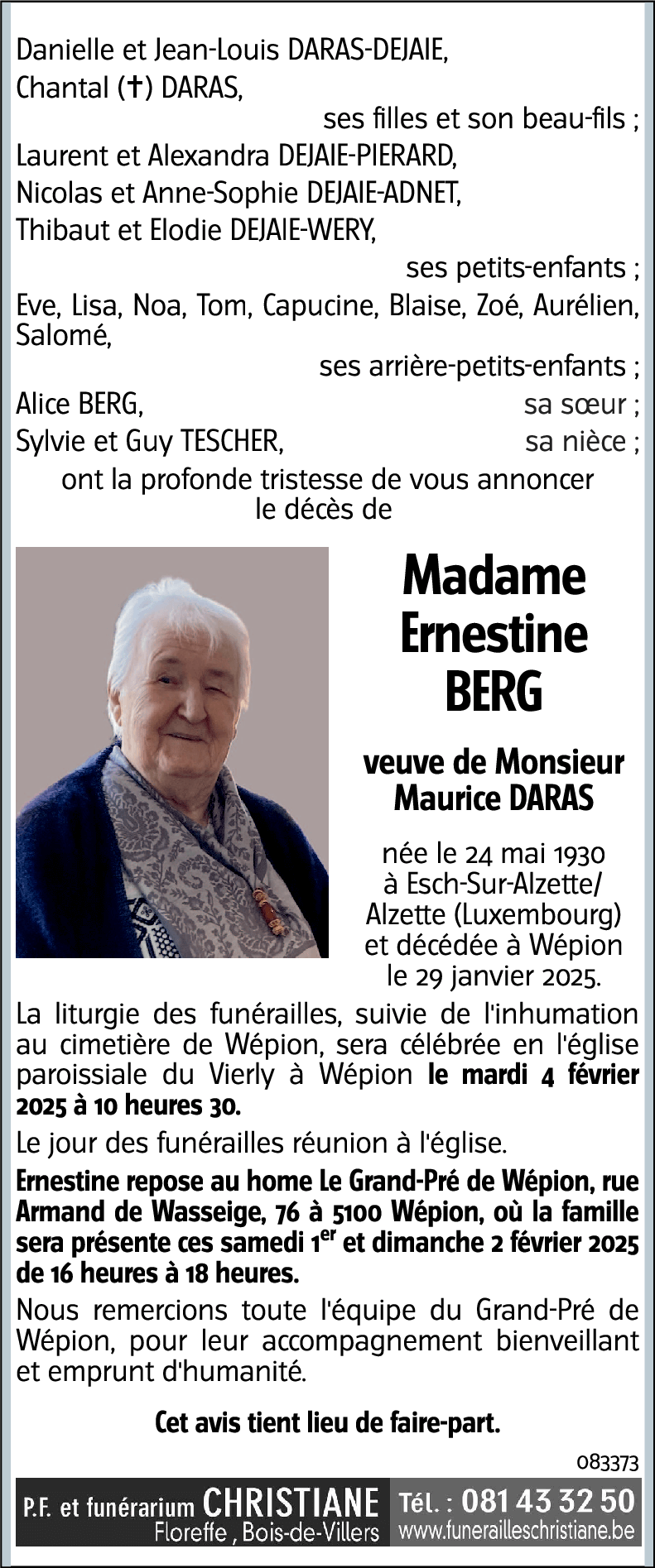 Ernestine BERG