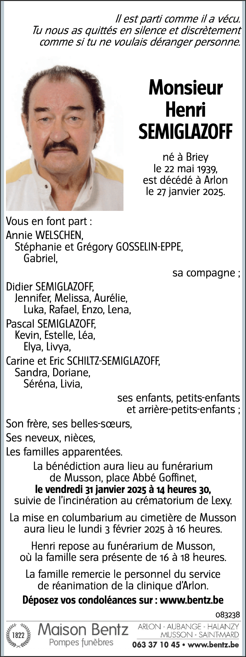 Henri SEMIGLAZOFF