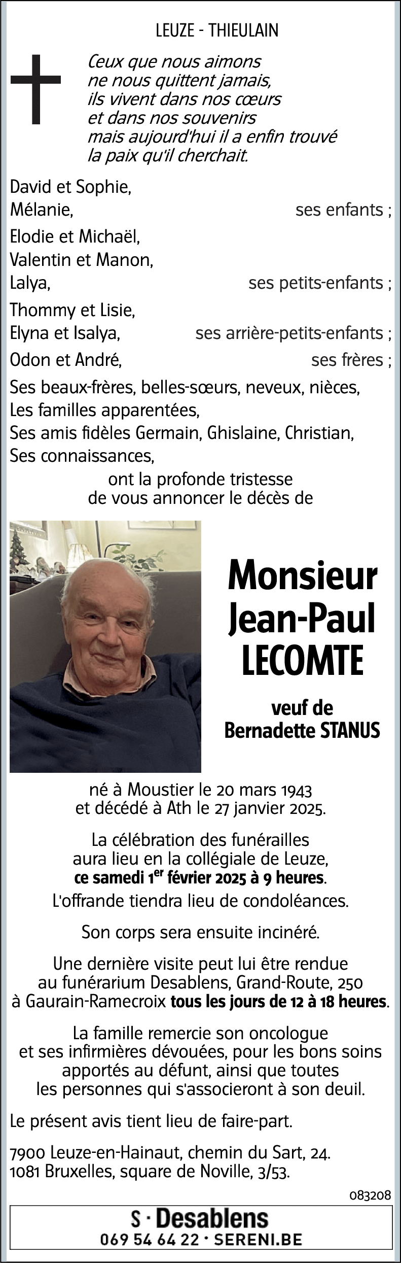 Jean Paul LECOMTE