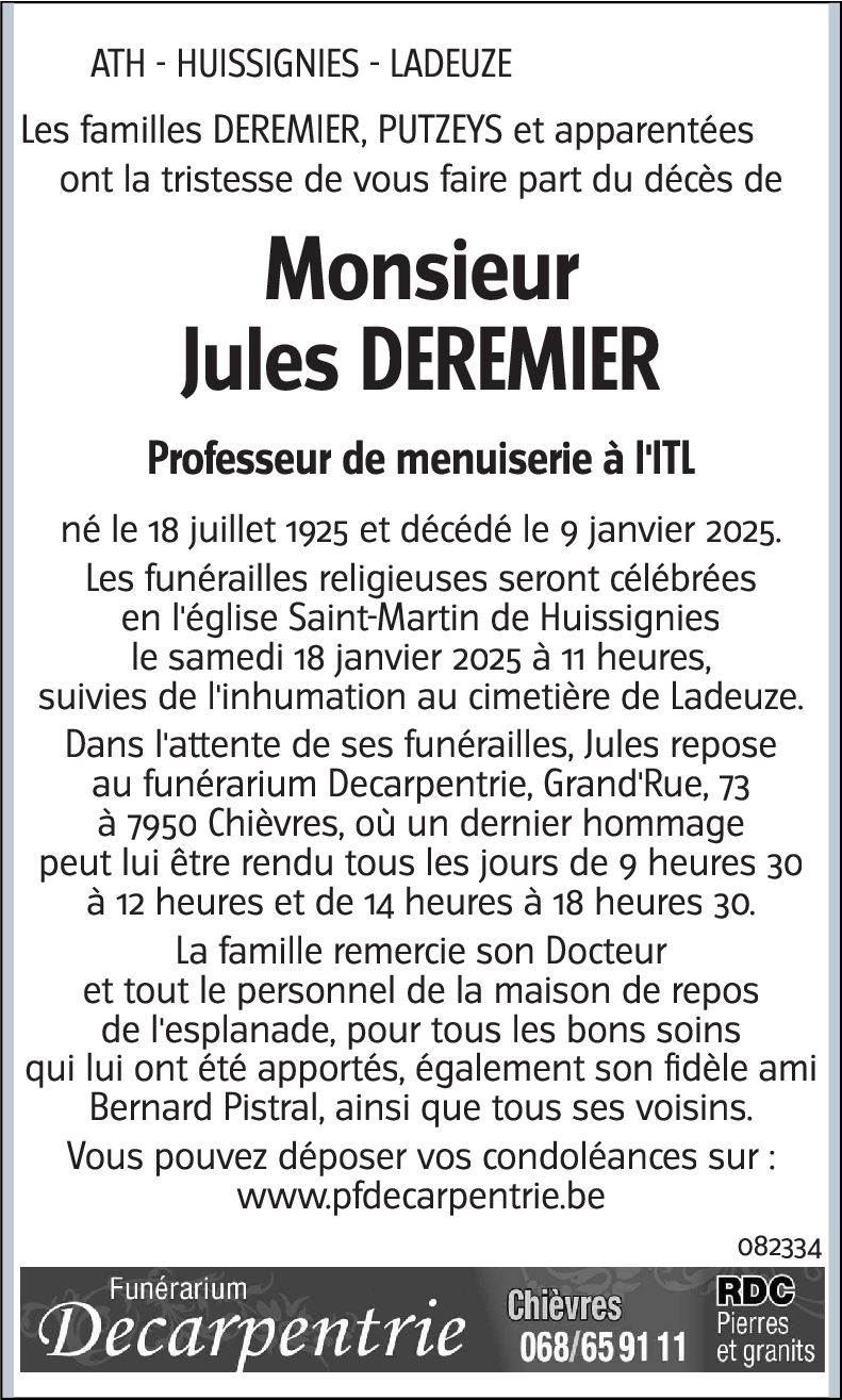 Jules DEREMIER