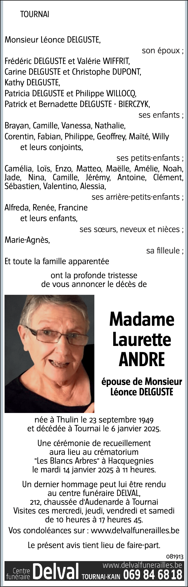 Laurette ANDRE