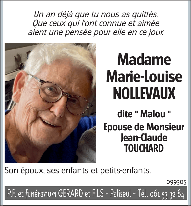 Marie-Louise NOLLEVAUX
