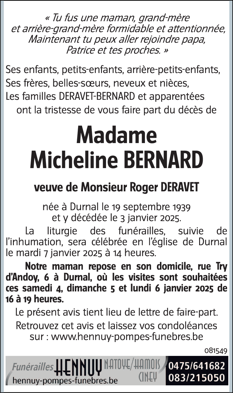 Micheline BERNARD