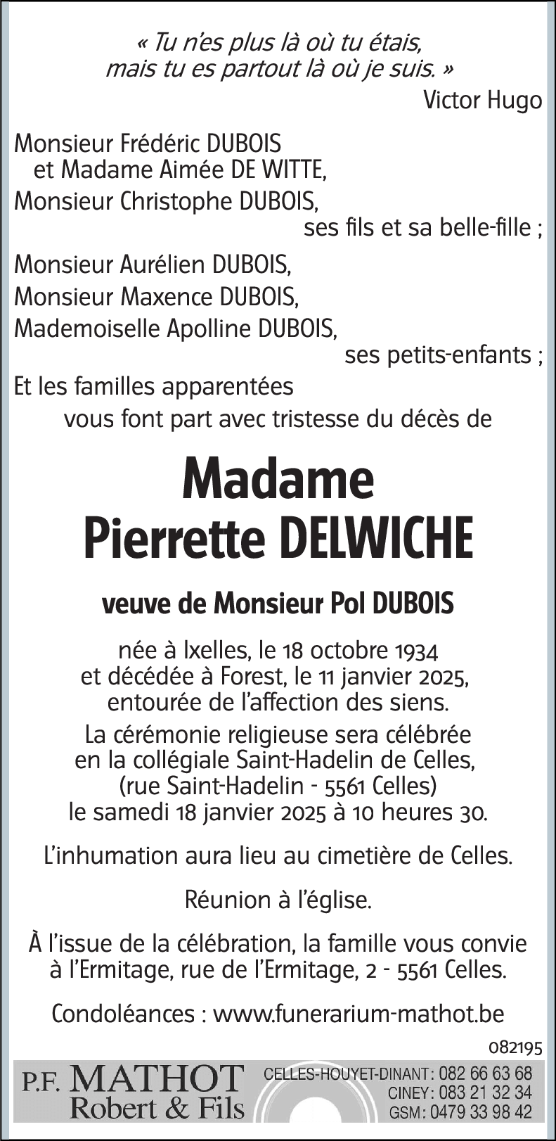 Pierrette DELWICHE