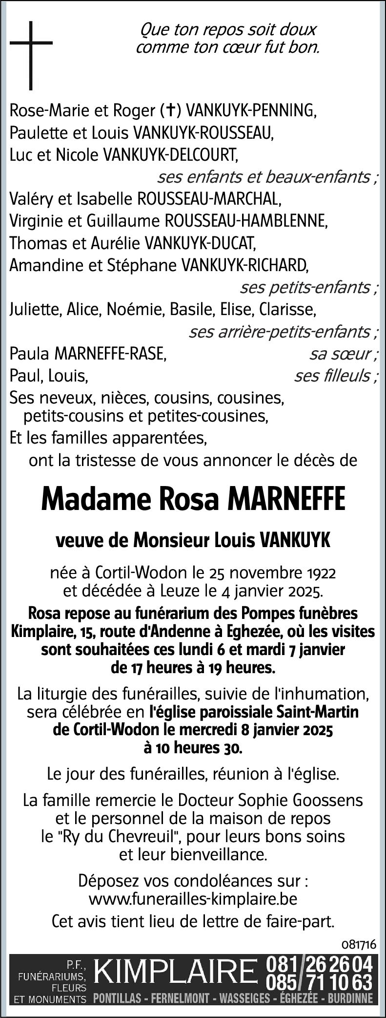 Rosa MARNEFFE