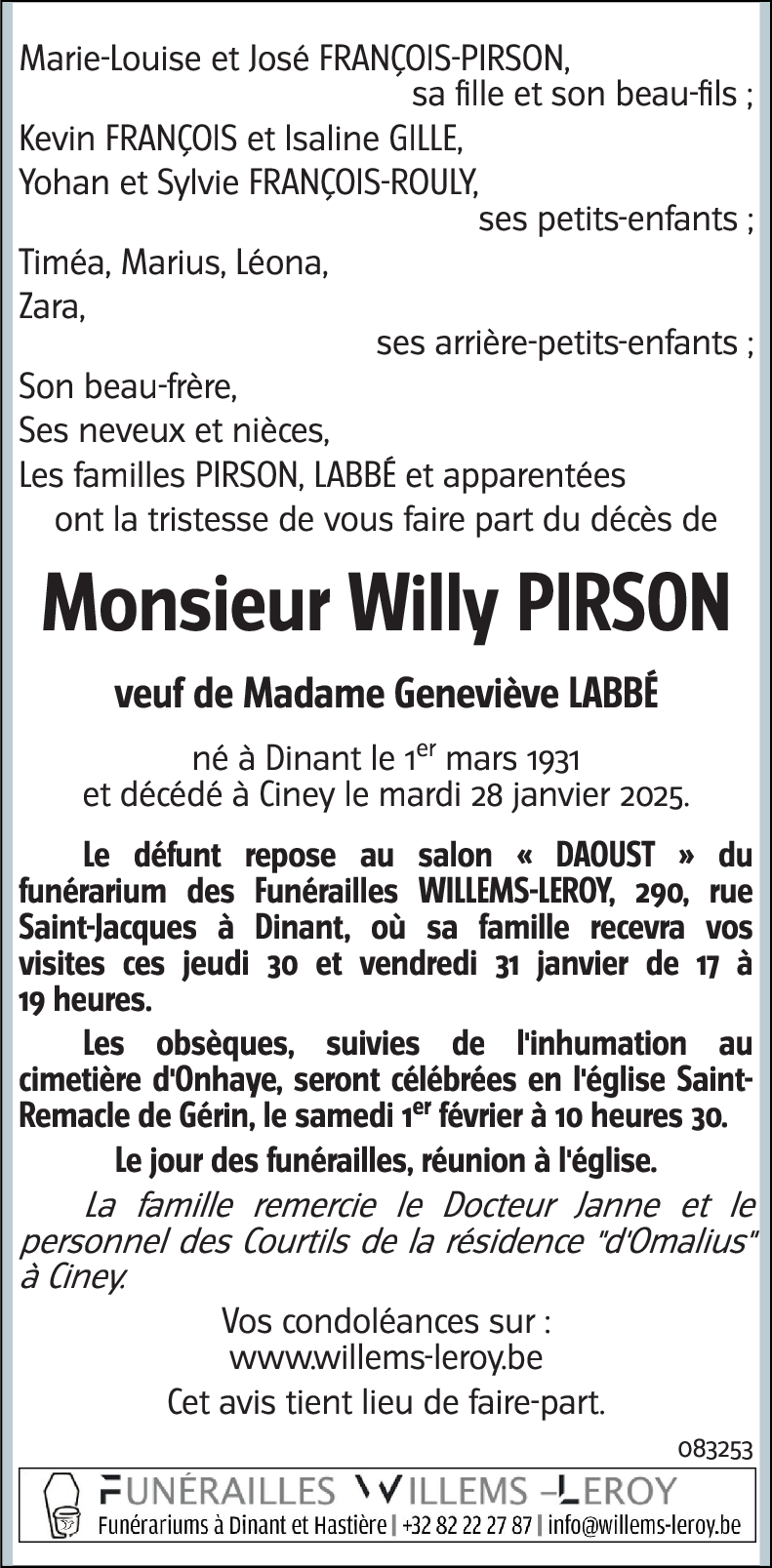 Willy PIRSON