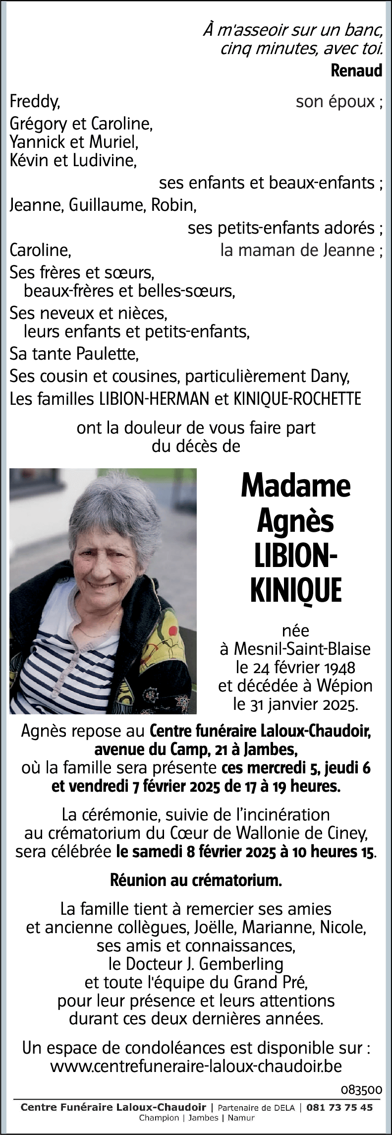 Agnès KINIQUE