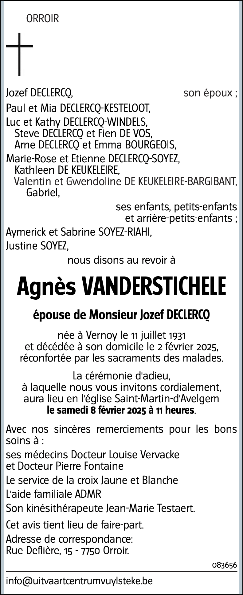 Agnès VANDERSTICHELE