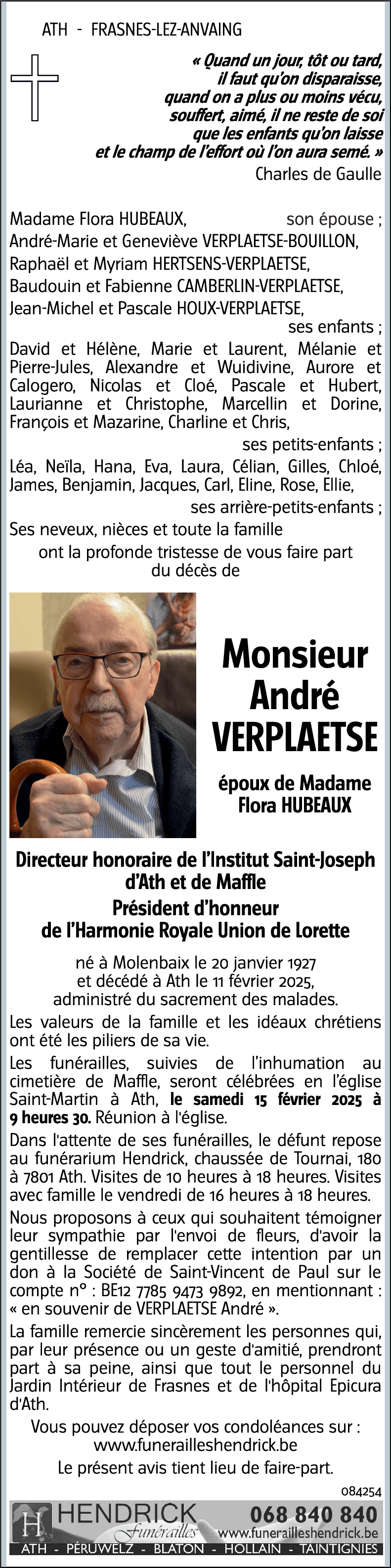 André VERPLAETSE