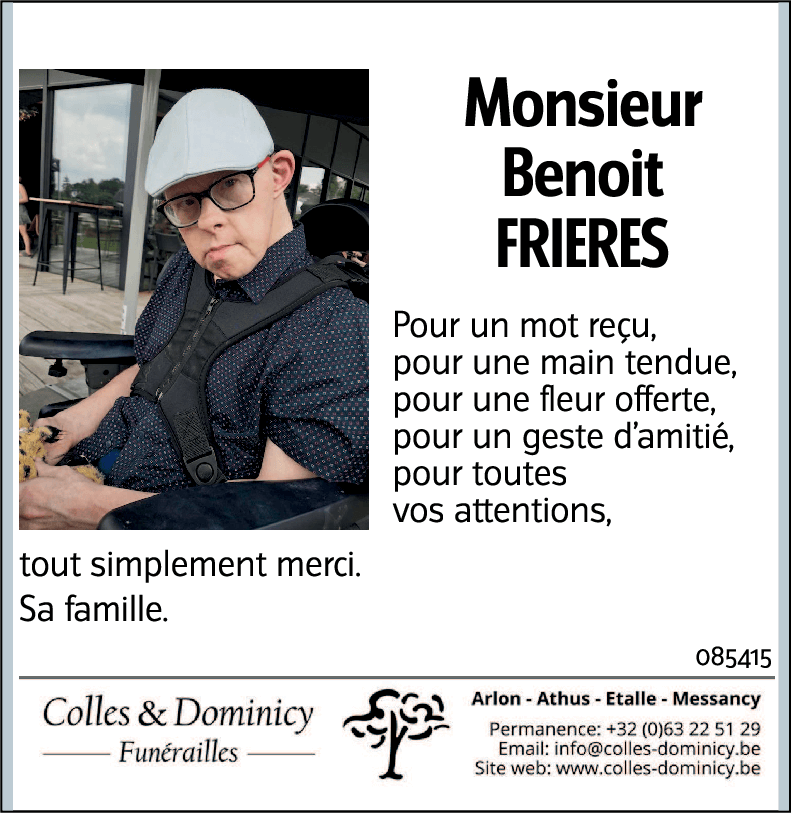 Benoit FRIERES