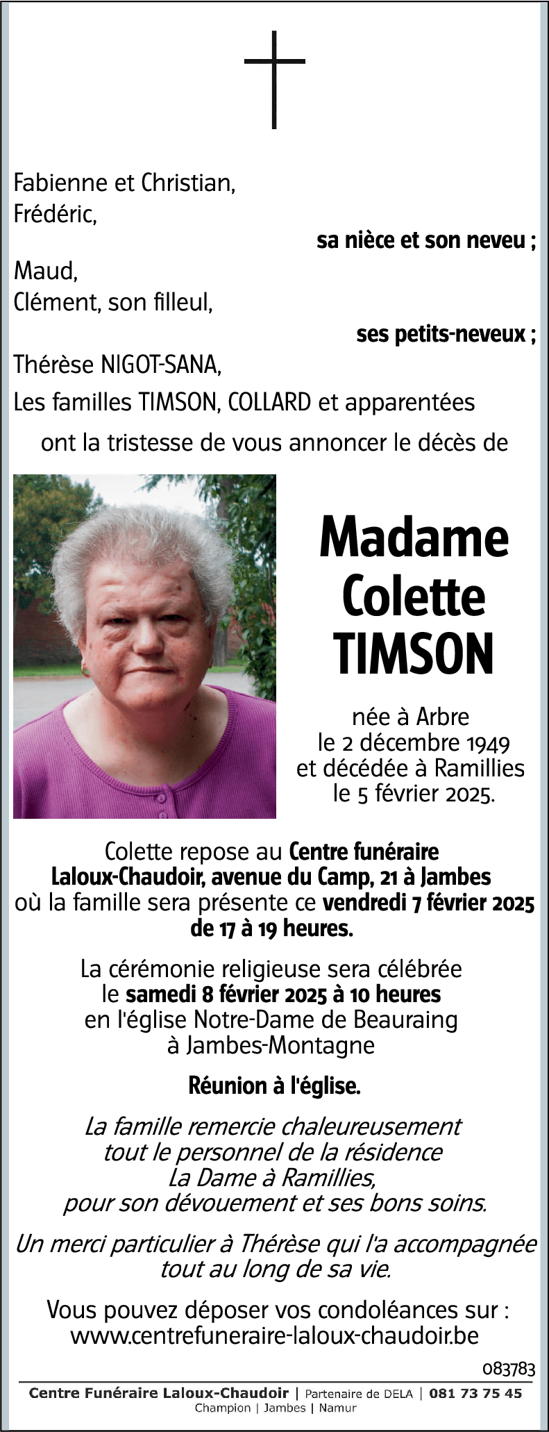 Colette TIMSON