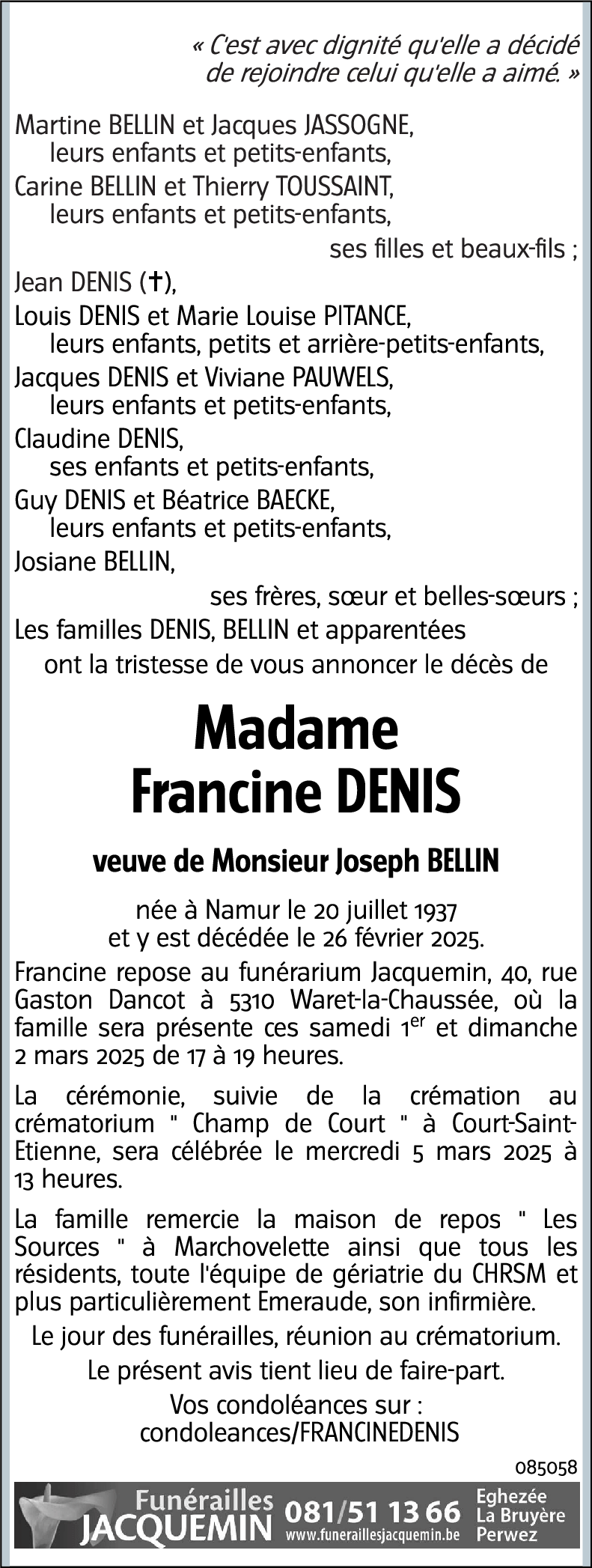 Francine DENIS