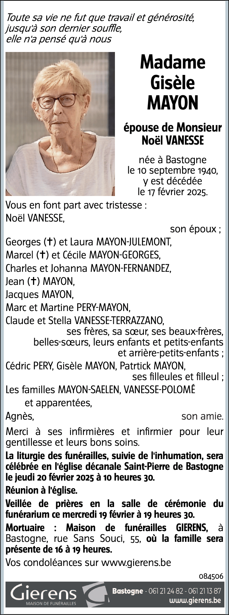 Gisèle MAYON