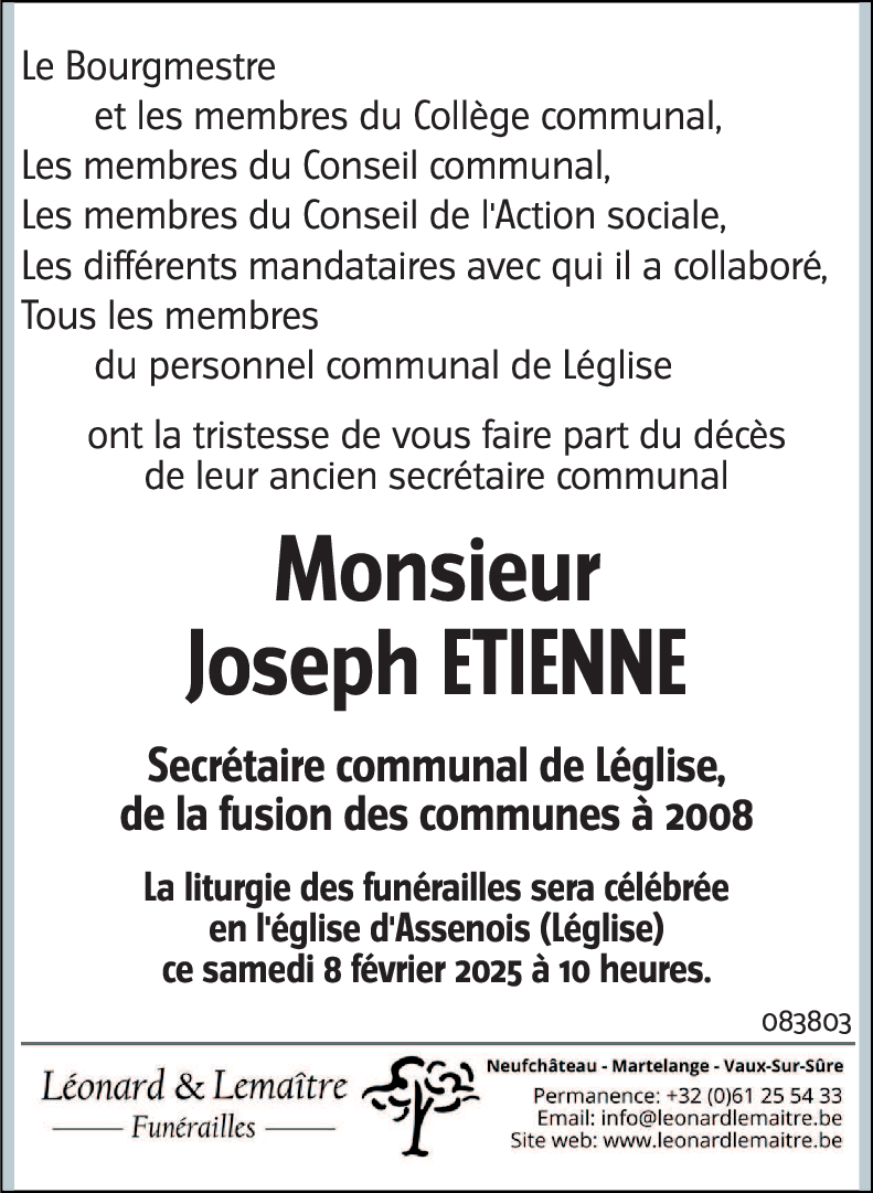 Joseph ETIENNE