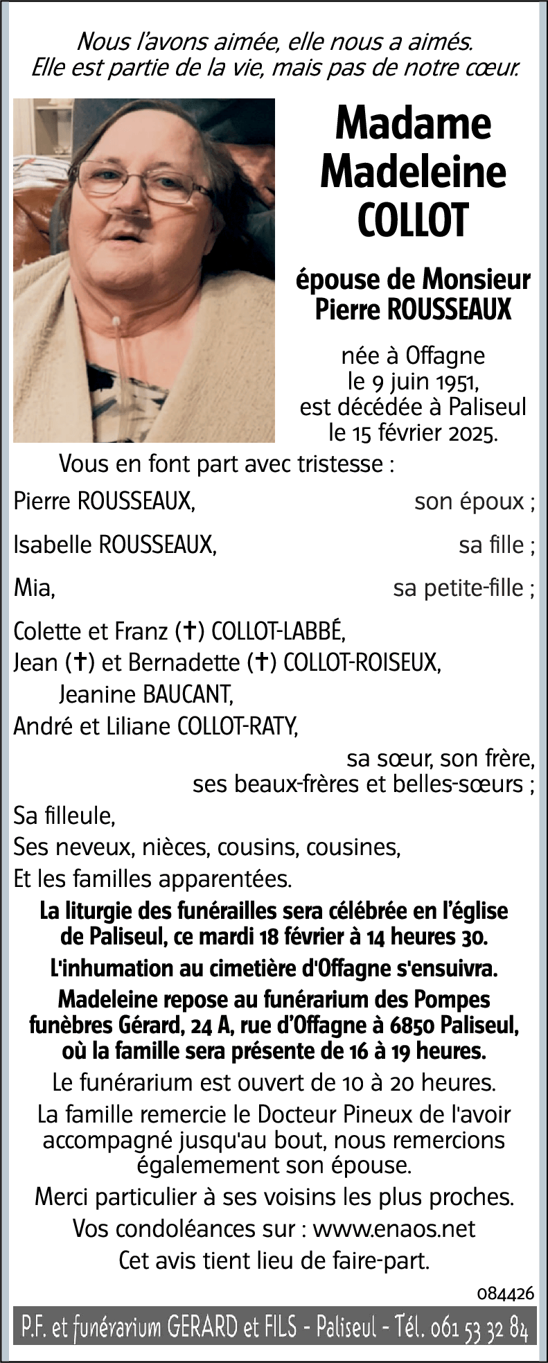 Madeleine COLLOT