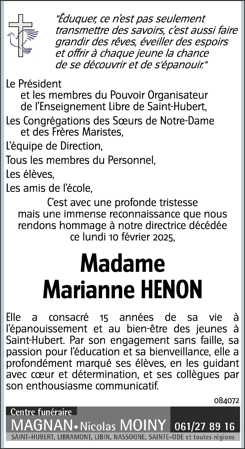 Marianne HENON