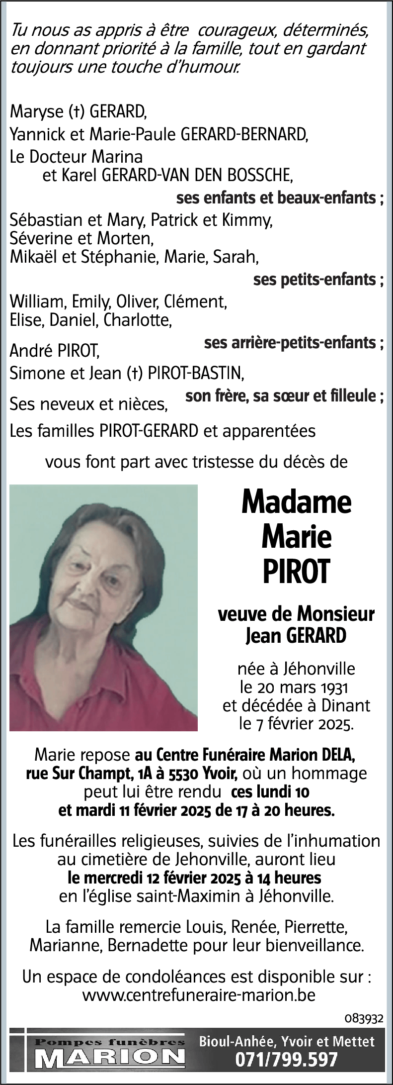 Marie PIROT