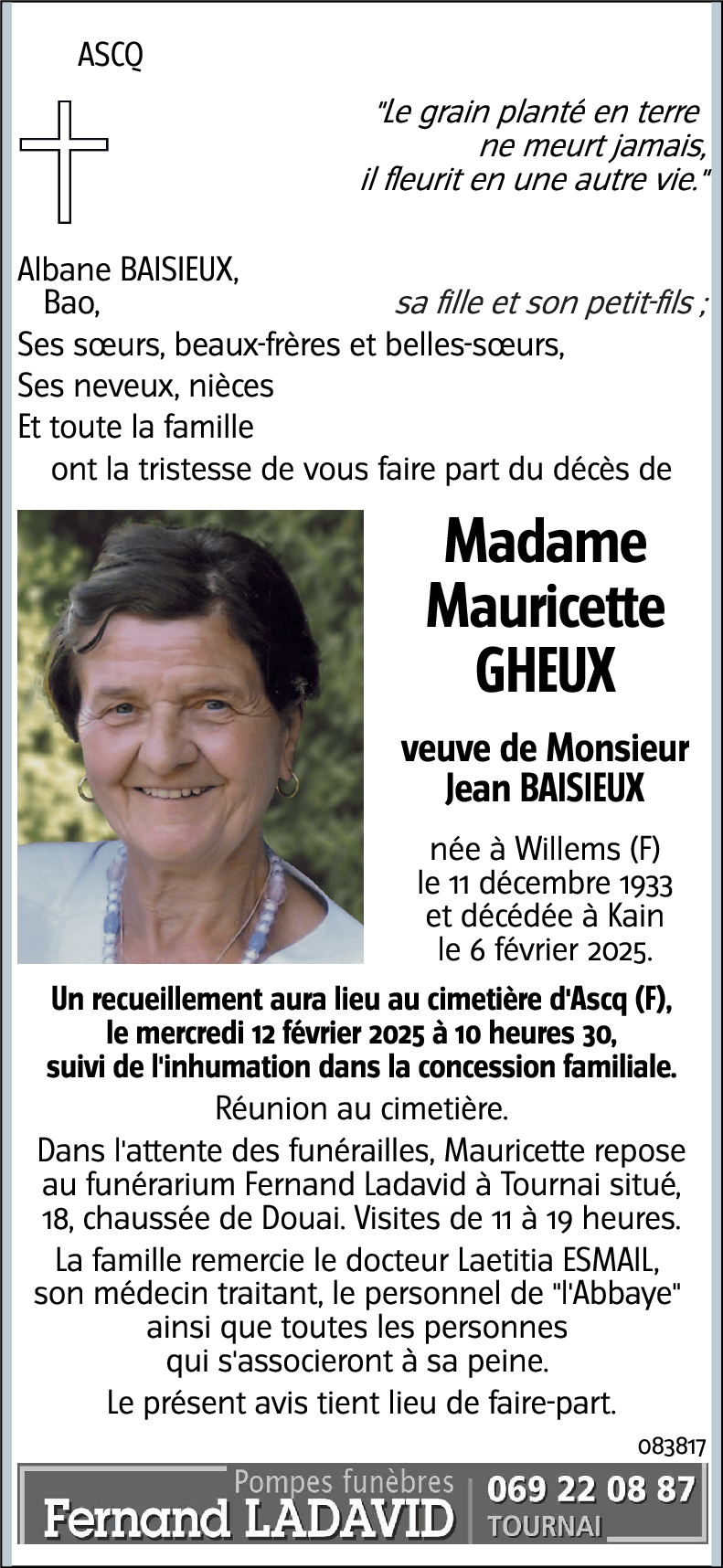 Mauricette GHEUX