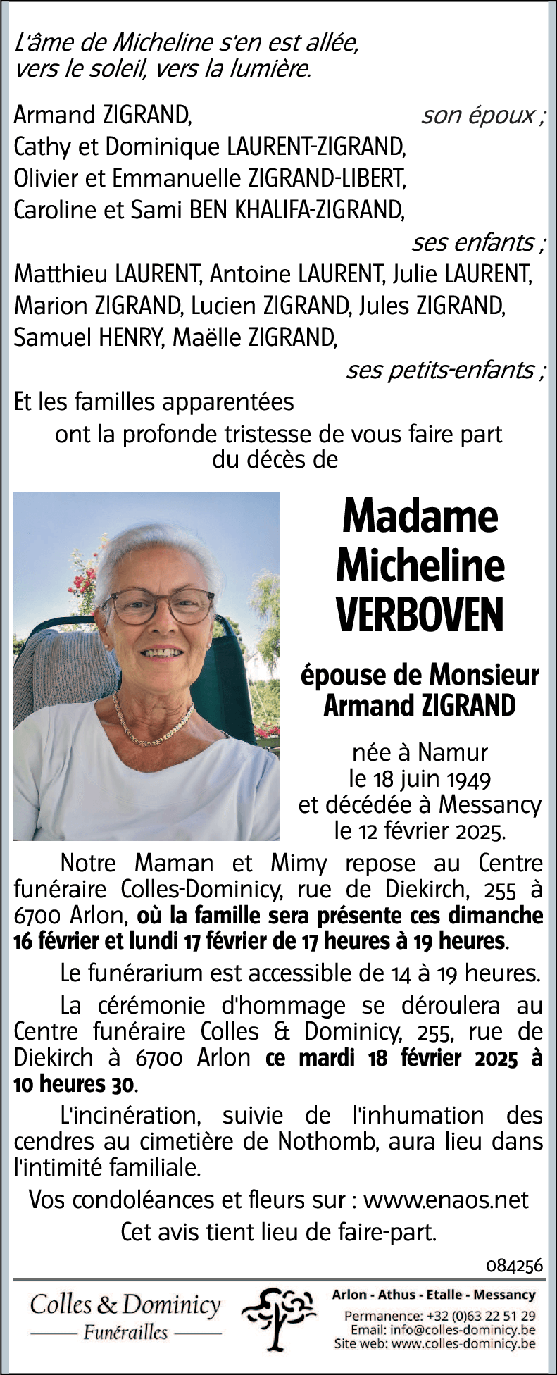 Micheline VERBOVEN