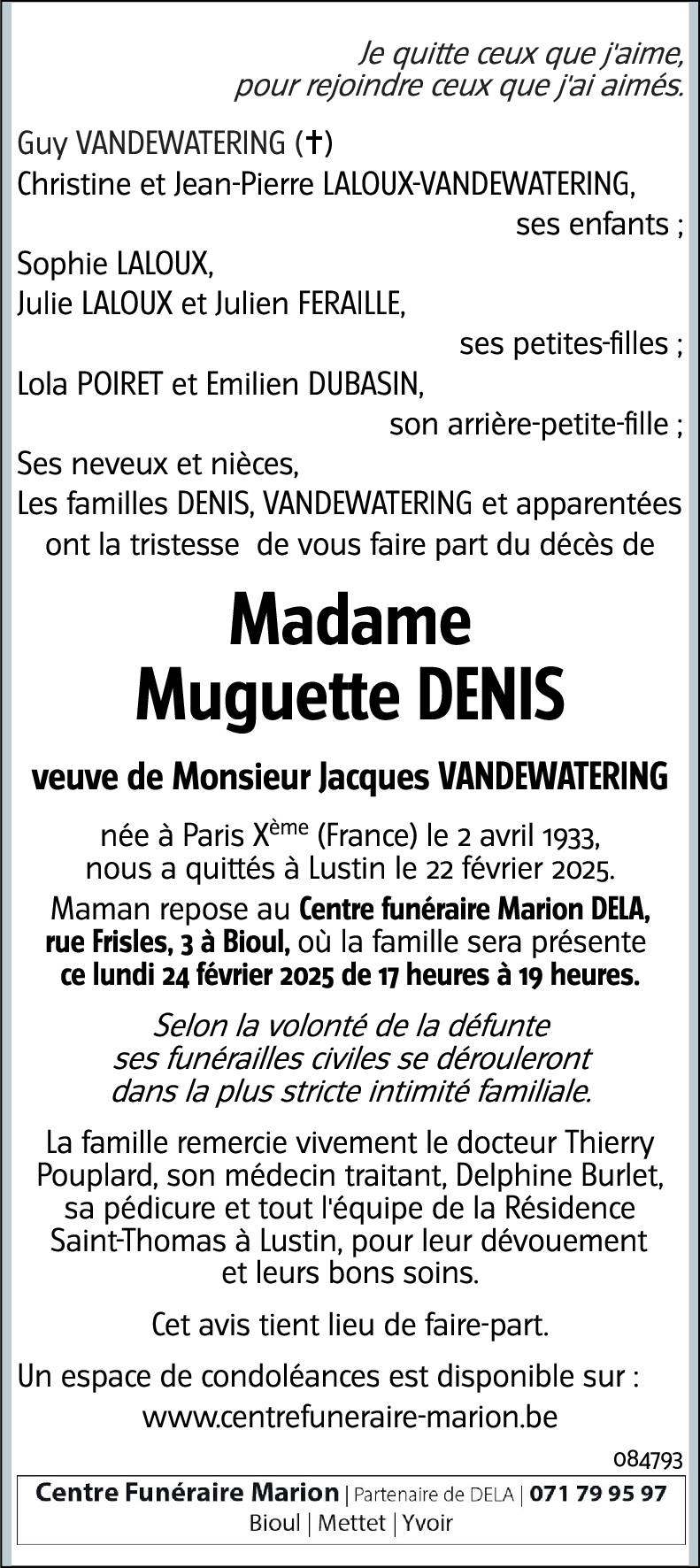 Muguette DENIS