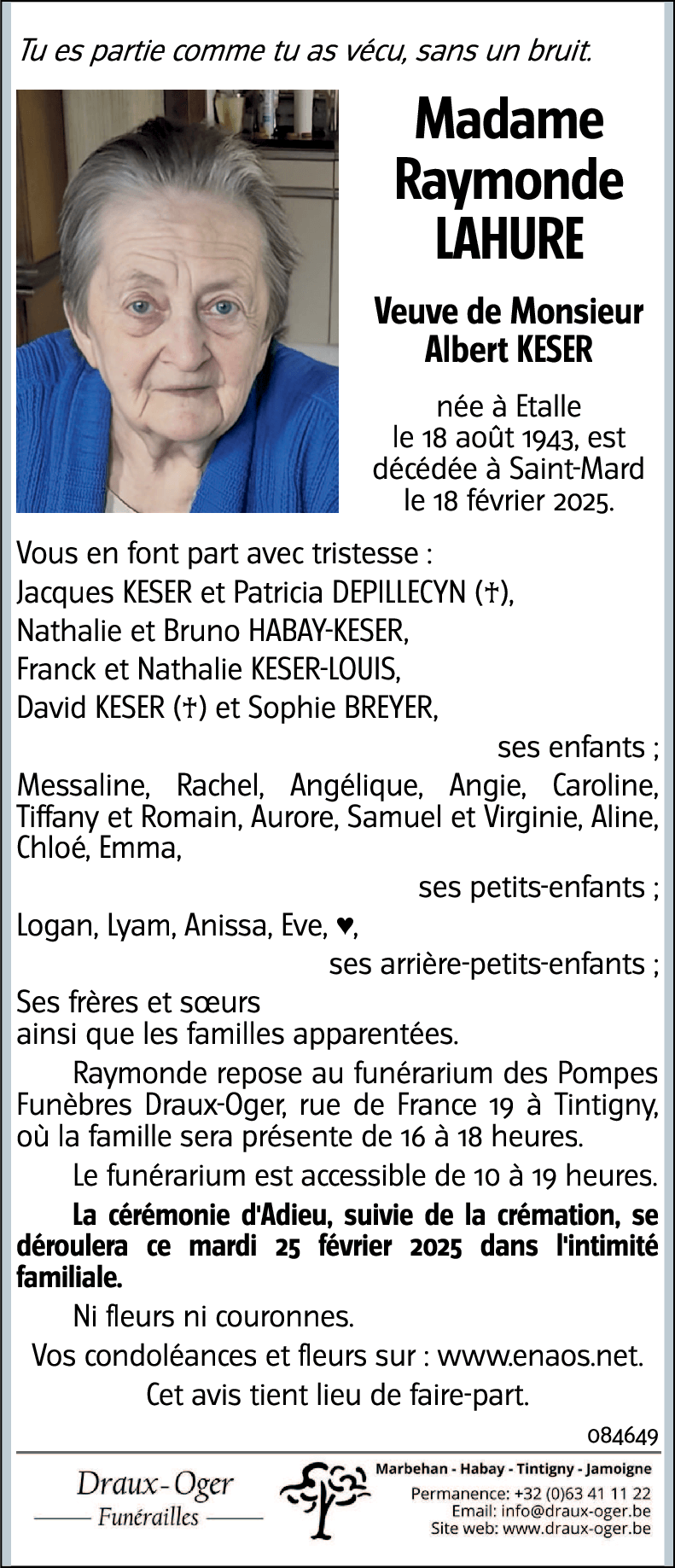 Raymonde LAHURE