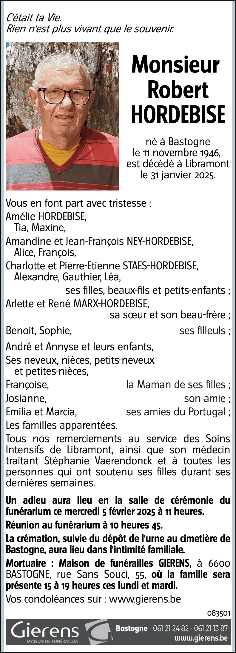 Robert HORDEBISE