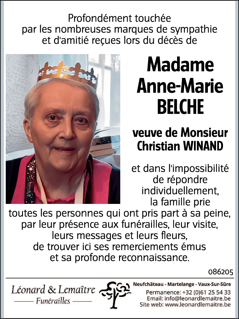 Anne-Marie BELCHE