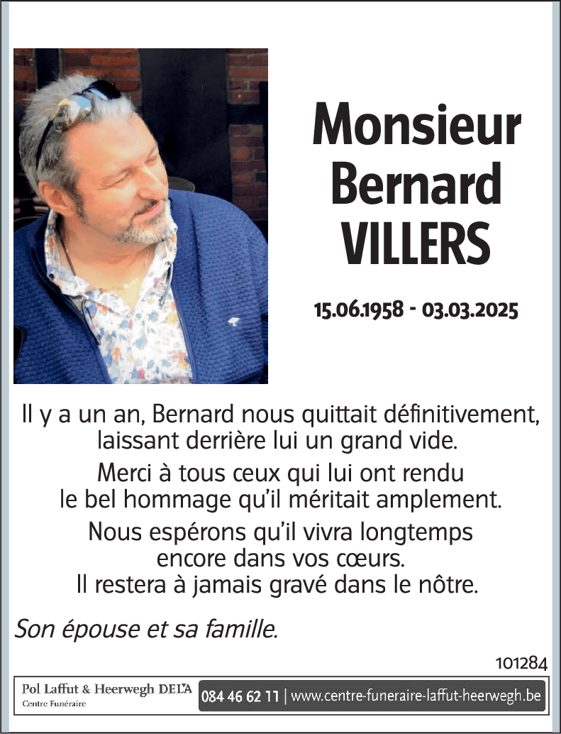 Bernard VILLERS