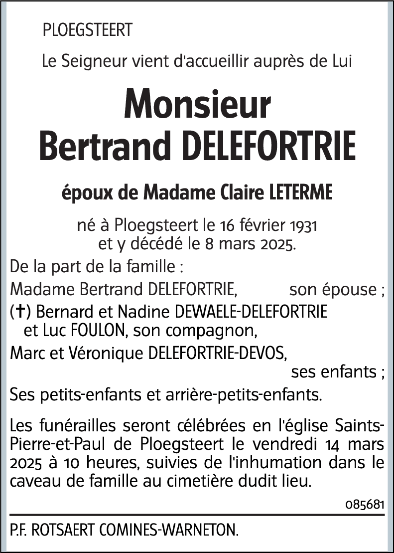 Bertrand DELEFORTRIE