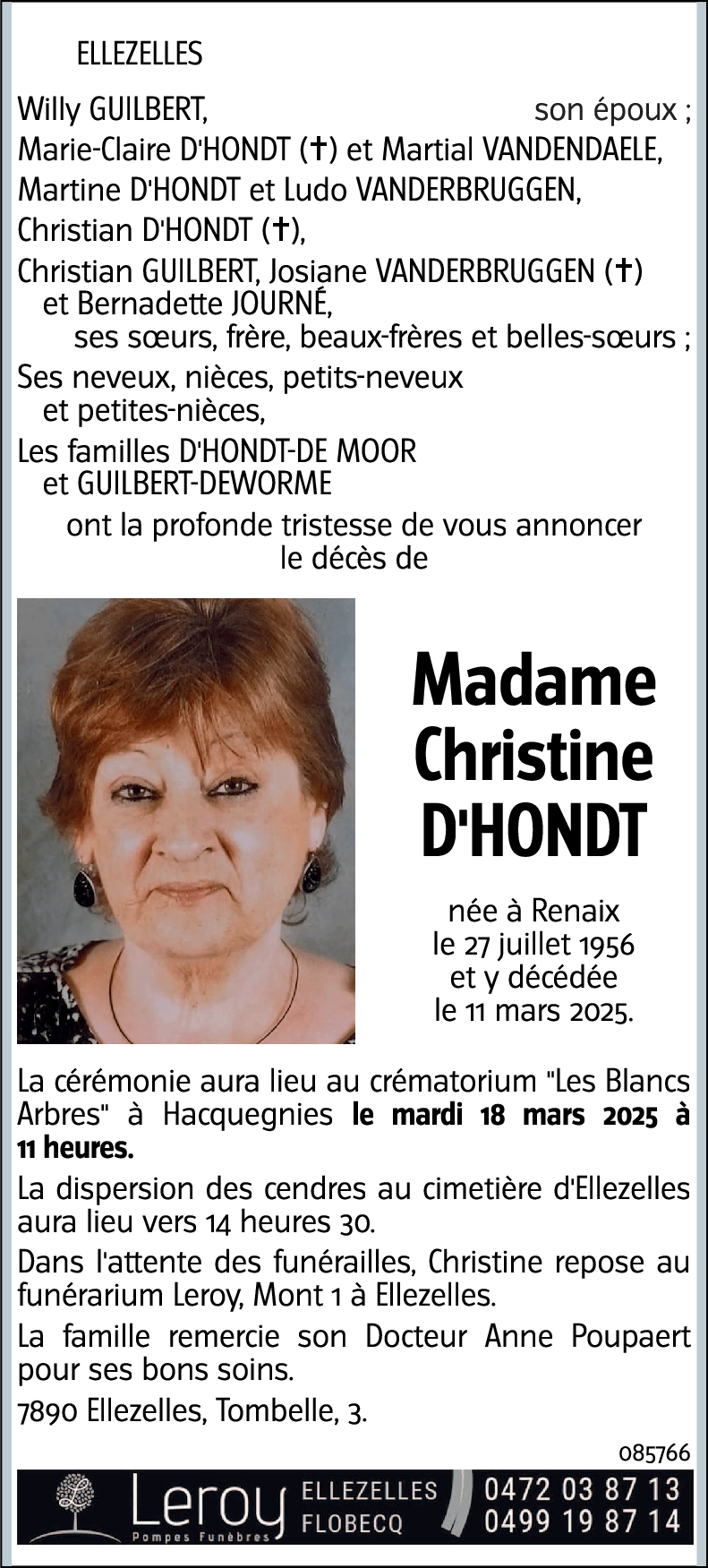 Christine D'hondt