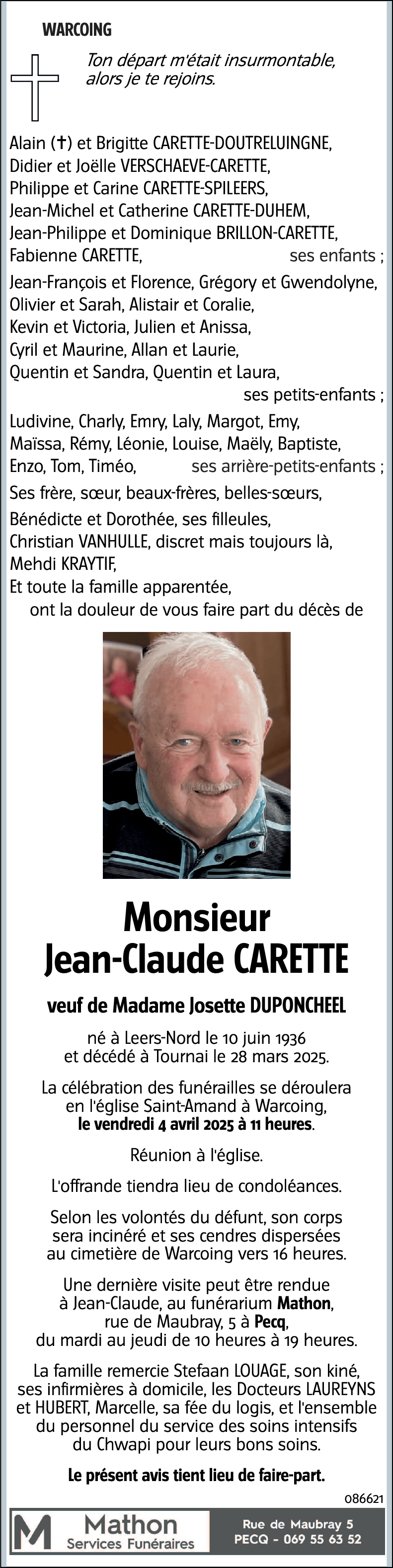 Jean-Claude CARETTE