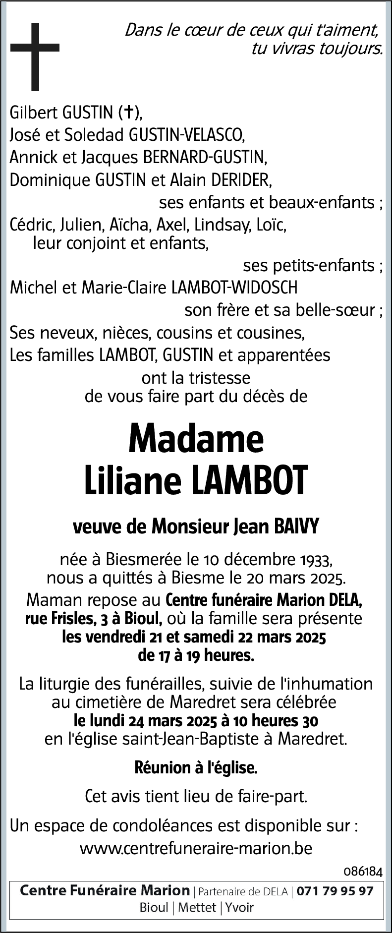 Liliane LAMBOT