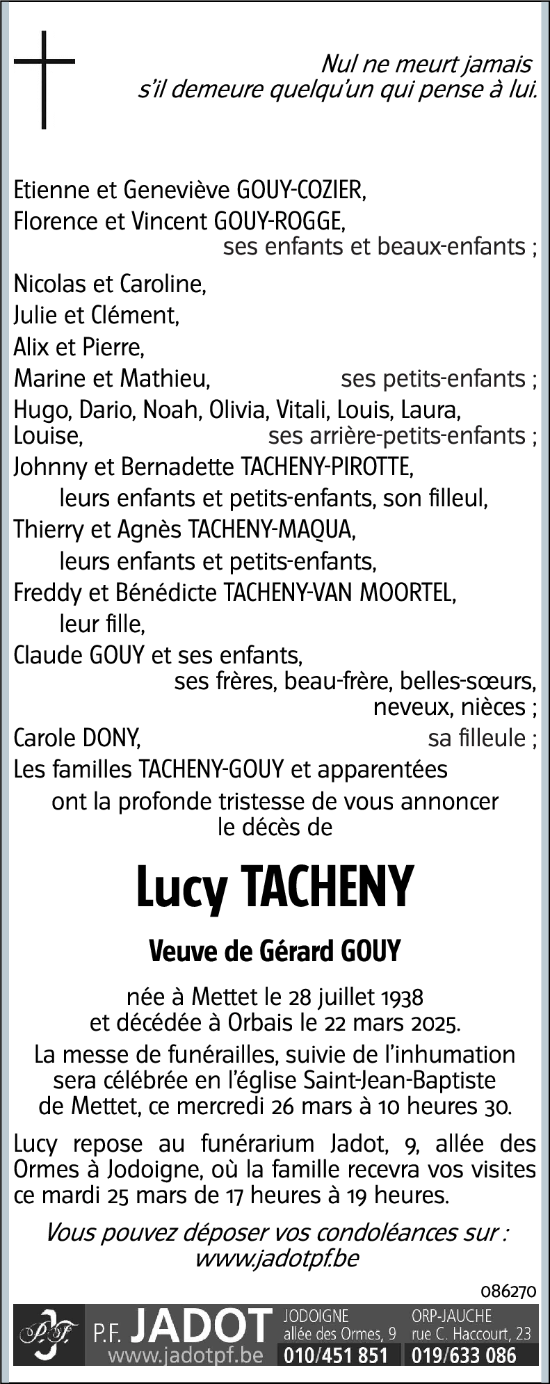 Lucy TACHENY