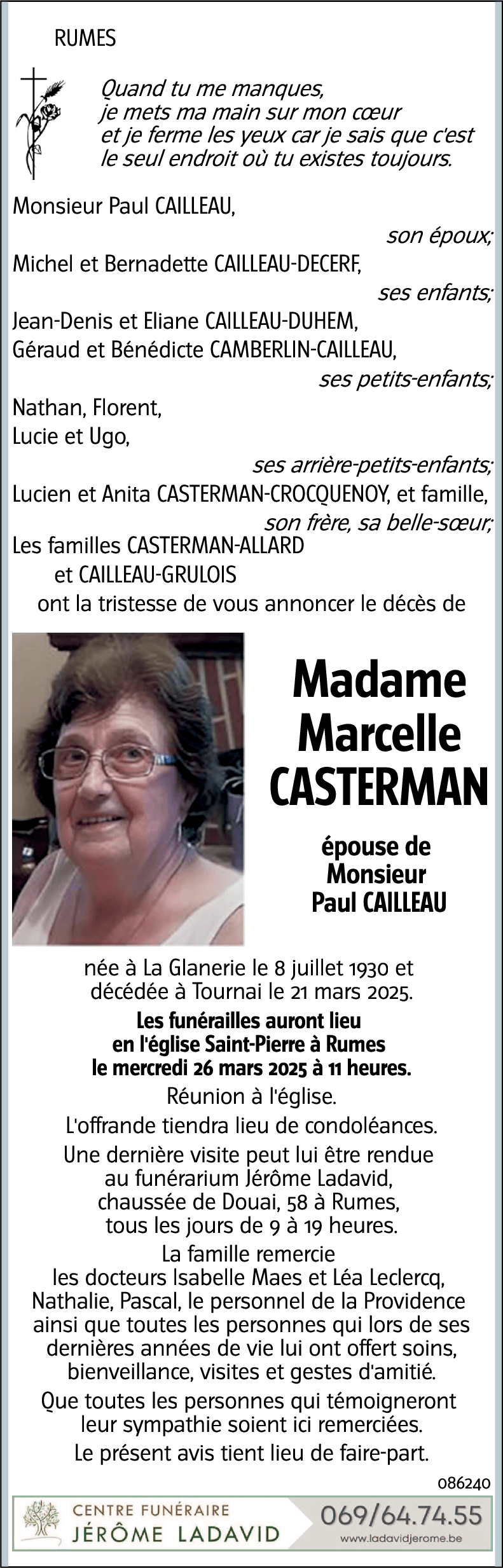 Marcelle CASTERMAN