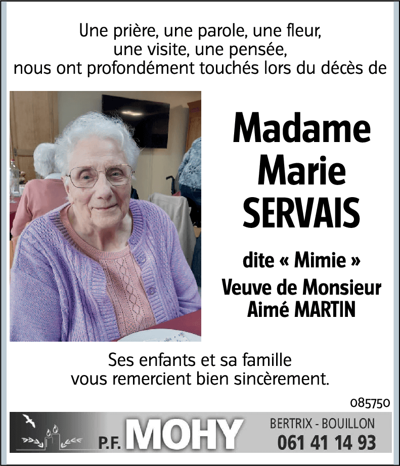Marie SERVAIS
