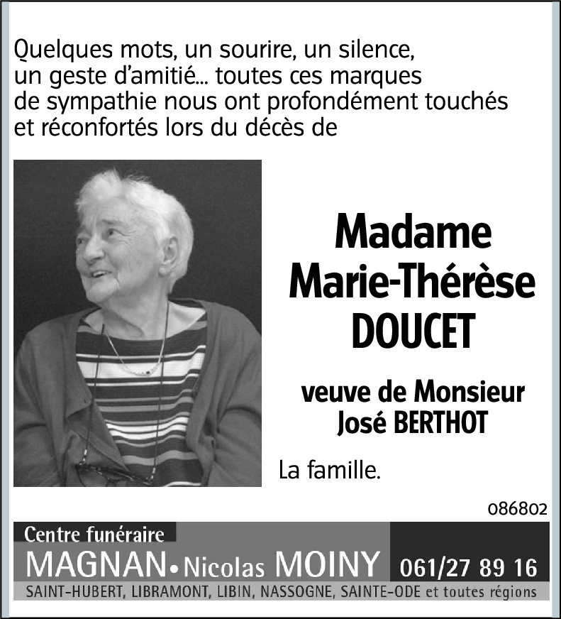 Marie-Thérèse DOUCET