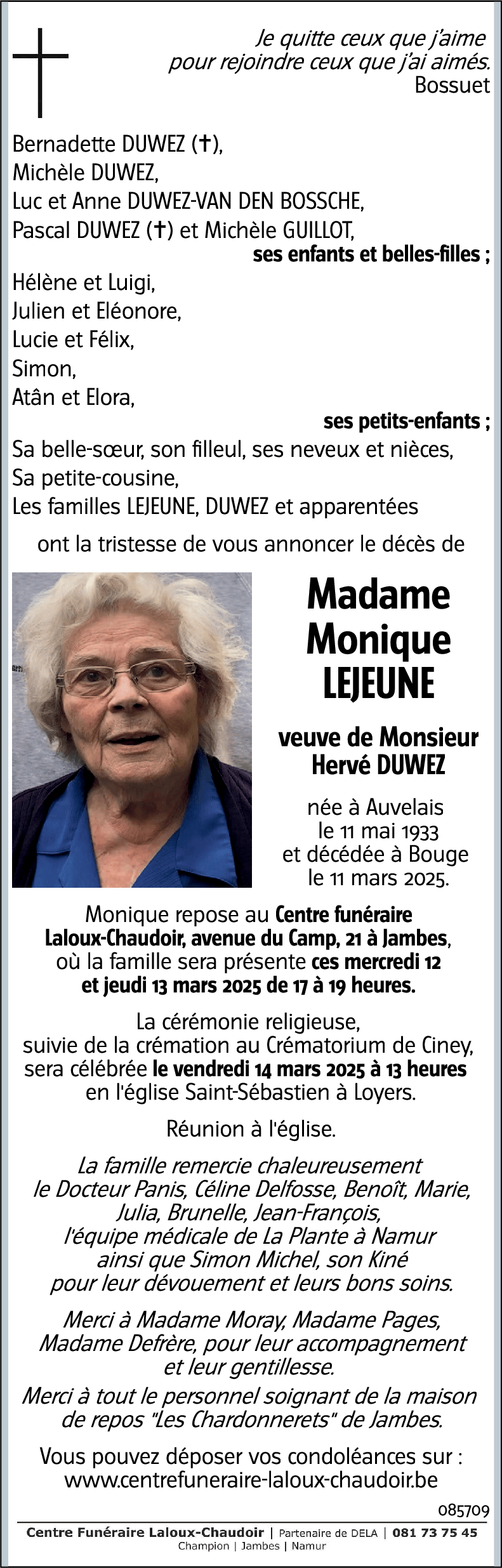 Monique LEJEUNE