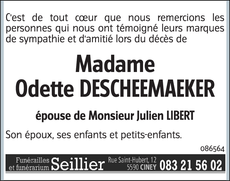 Odette DESCHEEMAEKER
