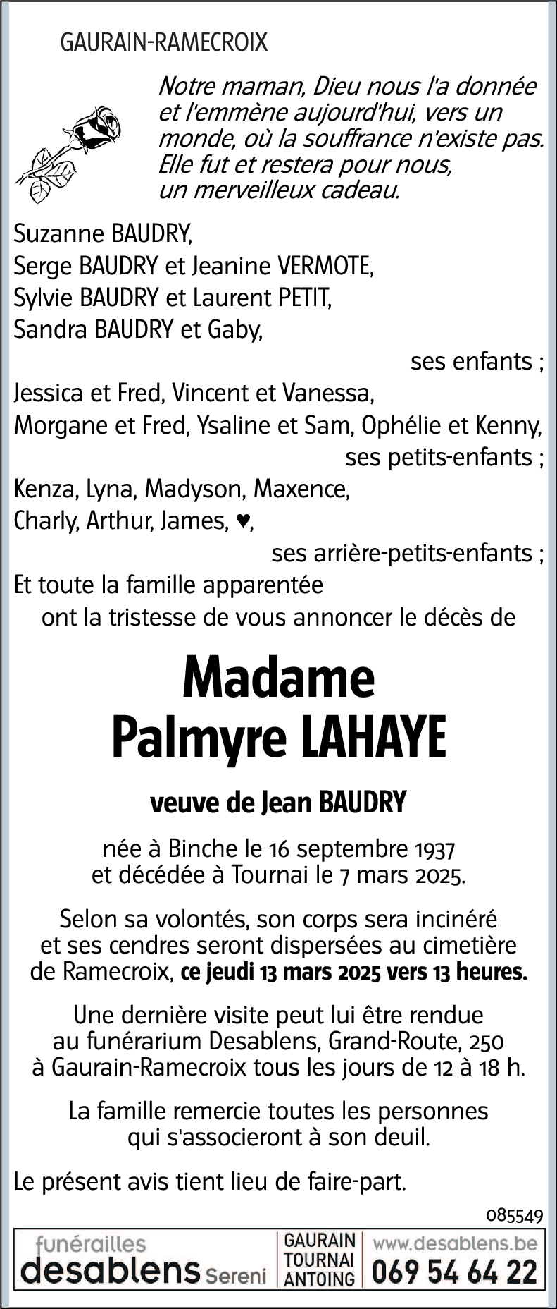 Palmyre LAHAYE