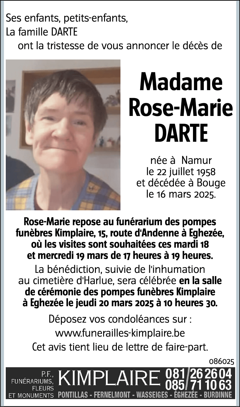 Rose-Marie DARTE